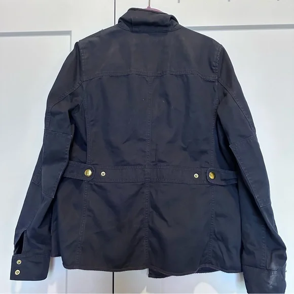 J.Crew Relaxed Boyfriend Field Jacket in Navy - Picture 7 of 15